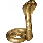 Atmosfēra Dekoratīva polisveķu figūriņa Cobra. zelts. 36 cm Atmosphera Dekoracyjna figurka polyresinu