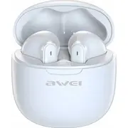 Awei Bluetooth 5.3 T68 Enc Tws austiņas dokstacija balta Headphones docking station white