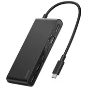 Belkin Connect Usb-C 8-In-1 Hub Dual porti schw.INC024hqBK Ports
