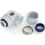 Bitspower Advanced Multi-Link Adapter Anschluss 90 Grad 4 Zoll Ag auf 14Mm Ad Hardtube drehbar. weiß G1/4