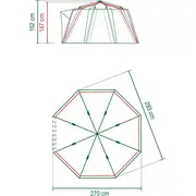 Coleman Octagon Small 2 kempinga telts Namiot turystyczny