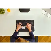 Contour Design Rollermouse Red Plus  Balance Mid-Size Keyboard Combo, Wireless, Pn Layout, Rf Wireless Bluetooth, Scissor key switch, Qwerty, Black, Mouse included