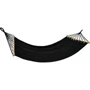 Dārza šūpuļtīkls 1 persona ar melnu stieni 1064055 Hamak Ogrodowy Osobowy 200X100Cm Czarny