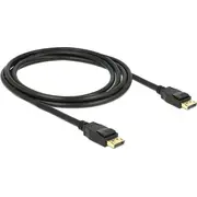 Delock Displayport  Displayport kabelis melns 83806 Kabel 2M czarny