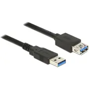Delock Usb kabelis Usb-A  melns 85057 Kabel Usb-A Czarny