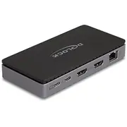 Delock Usb Type-C dokstacija/replicators 4K Dual Hdmi Mst Gigabit Lan Pd 3.0 85 W Stacja/Replikator stacja