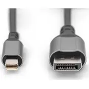 Digitus kabelis Adaptera Premium miniDisplayPort Displayport 8K 60Hz miniDP/DP M/M 2M Kabel adapter
