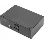 Digitus Switch Kvm 2X1 Dp. Dp Out Usb skaļrunis Speaker