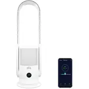 Djive Flowmate Arc Casual 2In1 Balta ventilatori un Gaisa Atiritajs balta Ventilators gaisa attiritajs