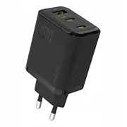 Dudao A29C 65W Gan Usb -C kabelis melns lādētājs Sieciowa kabel Usb-C czarna