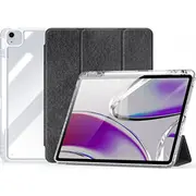 Dux Ducis planšetdatora maciņš Unid salokāms ar irbuļa turētāju priekš iPad Air 13 2024 Pad Pro 12.9 2018/2020/2021/2022 melns Etui na tablet etui miejscem rysik do czarny