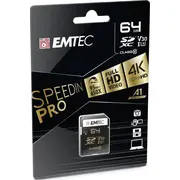Emtec Speedin Pro Sdxc karte Ecmsd64Gxc10Sp Karta Gb Class Uhs-I/U3 V30