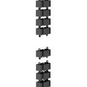 Fellowes Kabelwirbelsäule 128.8X12.9Cm Magnetisch Schwarz schwarz