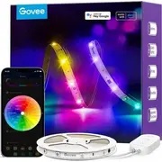 Govee H618A Led sloksne Smart Wi-Fi/Bluetooth sloksne. balta Inteligentne paska