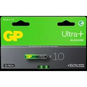 Gp Ultra Plus sārma akumulators. izmērs Aaa. 24Au/Lr03. 1.5 V. Alkaline Battery. Size 1.5V. 10-Pack
