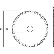 Grafīta zāģa asmens platums 300X30Mm 40 zobi 55H606 Graphite Tarcza do pilarki widiowa