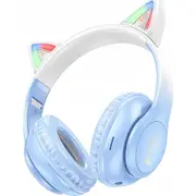Hoco austiņas bezvadu bluetooth W42 Kocie Uszy kristālzilas Bezprzewodowe krystaliszny niebieski