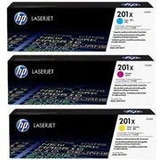 Hp 201X tonera komplekts Cmy Original Cf253Xm Toner Zestaw