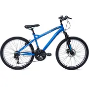 Huffy kalnu velosipēds 24 collas Mtb apjoms Zilā krāsā bērniem un pusaudžiem no 8 līdz 12 gadiem Rower cale Extent Niebieski dla dzieci od do lat