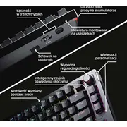 Hyperx Alloy Rise 75 Swe melna Bezvadu klaviatura W