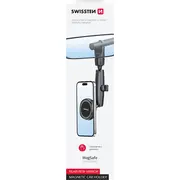 Iegūts Swissten magnētiskais automašīnas spoguļa turētājs viedtālrunim Sourcing Magnetic Car Mirror Holder for Smartphone
