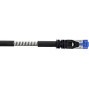 Inline Patchkabel Armort. U/Ftp. Cat.6A. Schwarz. 20M Armiert. schwarz.