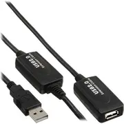 Inline Usb-A  Usb-A Usb Vads melns 34612I Kabel Usb Usb-A Czarny