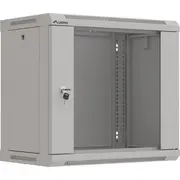 Instalācijas skapis karājas 19 pelēkas glazētas durvju lanberga Plakanā iepakojums Szafa Instalacyjna Rack 9U 540X350 Szara Drzwi PrzeszkloneNbsplanberg Flat Pack