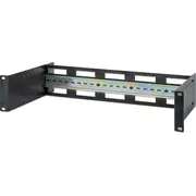 Intellinet 716345 regulējama dziļuma Din sliedes korpuss. statīvs 19. 2U regulējams Obudowa regulowanej Rack