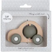 Jauns Mazuļa vienīgā koka rotaļlietu automašīna 0 Urban Green Bo-860.853.125.50 New Babys only wooden toy car green