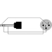 Procab Jack kabelis. melns Cla724/3 Kabel 6.3Mm Xlr 3M czarny