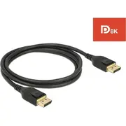 Kabelis Delock Displayport 1M melns 85658 Kabel czarny