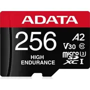 Karta Adata augstas izturības Ausdx256Gui3V30Sha2-Ra1 High Endurance Microsdxc Gb Class Uhs-I/U3 A2 V30