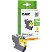 Kmp Patrone Brother Mfc-J1010Dw Lc421Xly dzeltens 500S. 7 ml pārstrādāts Yellow 7Ml remanufactured