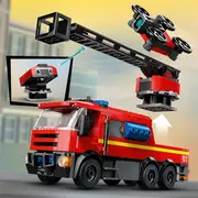 Lego City ugunsdzēsēju depo ar mašīnu 60414 Remiza wozem