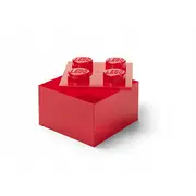 Lego ķieģeļu 4 sarkanais caurspīdīgais 40090804 Brick czerwony