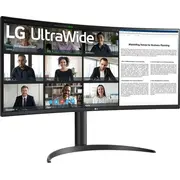 Lg monitors 34Wr55Qk-B datora 86.4 cm 34 collas 3440 x 1440 pikseļi Plats Quad Hd melns Monitor monitor komputerowy px Wide Czarny