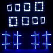 Light4Me Matrix Panel 1010 Rgb prožektoru gaismas efekts Dj disko apgaismojums ballītei 700X0.2W Efekt dyskotekowe na