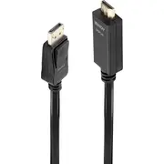 Lindy Displayport  Hdmi kabelis melns 36920 Kabel Displayport 0.5M czarny