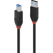 Lindy Usb-A  Usb-B Usb kabelis melns 43227 Kabel Usb-A Czarny