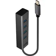 Lindy Usb centrmezgls 3.2 Type C Hub 4 ports Typ Port