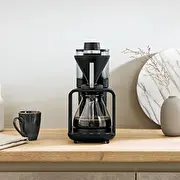 Melitta Epour pilienveida kafijas automāts. melns un sudrabs Ekspres przelewowy Czarno-Srebrny