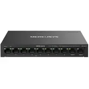 Mercusys slēdzis Ms110Cmp bez ventilatora switch 10X100Mb/S.8Xpoe.115W.fanless