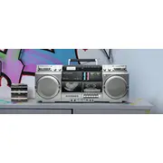 Muse M-380 Gbs Ghetto radio atskaņotājs. sudrabs Radioodtwarzacz srebrny