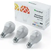 Nanoleaf Essentials viedās spuldzes 3 spuldžu komplekts A19-A60-E27 Smart Bulbs zestaw