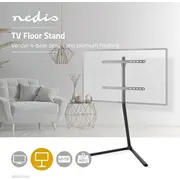 Nedis Tvsm5250Bk televizora stiprinājums 177.8 cm 70 Melns Uchwyt do Czarny