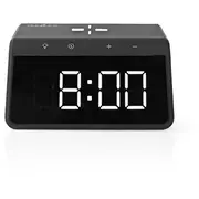 Nedis Wcacq30Bk modinātājs 515 W 2X modinātāja fona apgaismojums Melns Budzik alarm Czarny