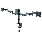 Neomounts galda stiprinājums 3 monitoriem 10 27 Nm-D135D3Black Uchwyt biurkowy na monitory