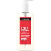Neutrogena Clear Defend sejas mazgāšana tīrīšanas želeja 200 ml Facial Wash do twarzy 200Ml