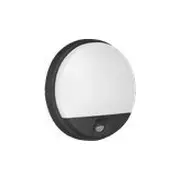 Orno Agat Led sienas lampa 15W. dārza armatūra ar kustības sensoru. 140 grādi. 1100Lm. Ip54. 4000K. melna. Kinkiet oprawa ogrodowa czujnikiem ruchu. 140St. czarna.AD-OP-6112BLPMR4